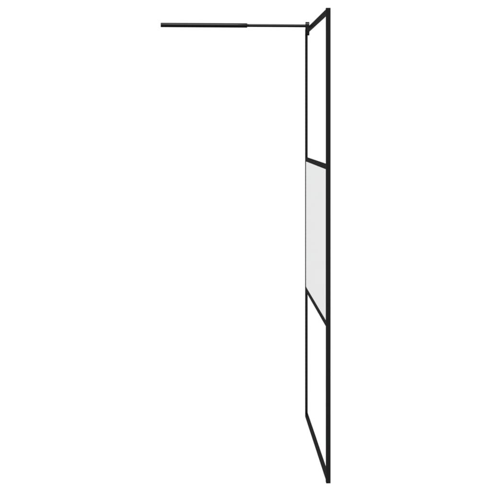 Voir la diapositive 4 : VIDAXL Paroi de douche 115x195 cm Verre ESG demi-depoli Noir
