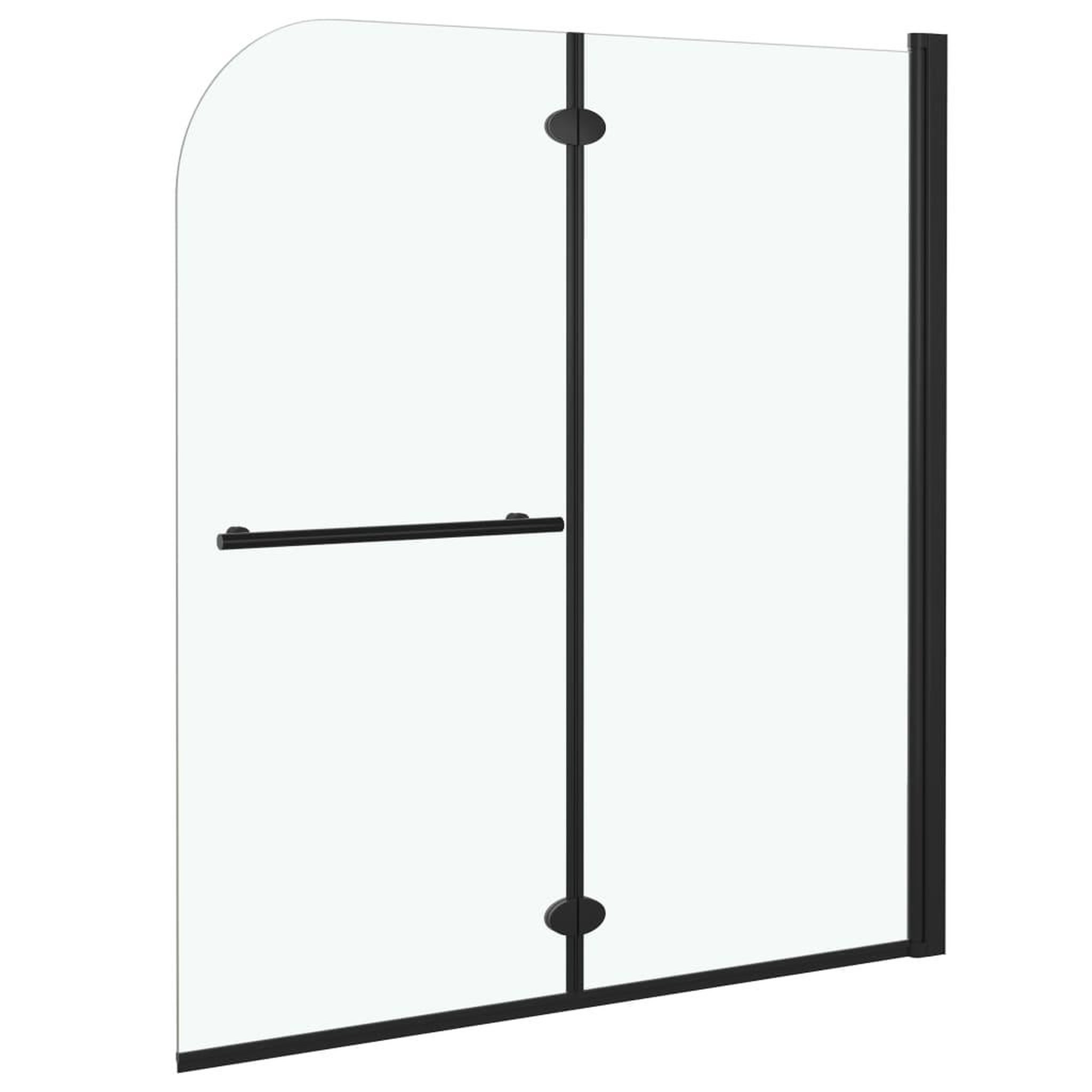 Voir la diapositive 3 : VIDAXL Cabine de douche pliable 2 panneaux ESG 120x140 cm Noir