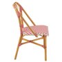 Voir la diapositive 3 : Paris Prix Chaise en Rotin  Danial  85cm Rose