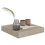 Voir la diapositive 3 : VIDAXL Etagere flottante murale chene 23x23,5x3,8 cm MDF
