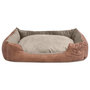 Voir la diapositive 2 : VIDAXL Lit pour chiens avec coussin Cuir artificiel PU Taille L Beige