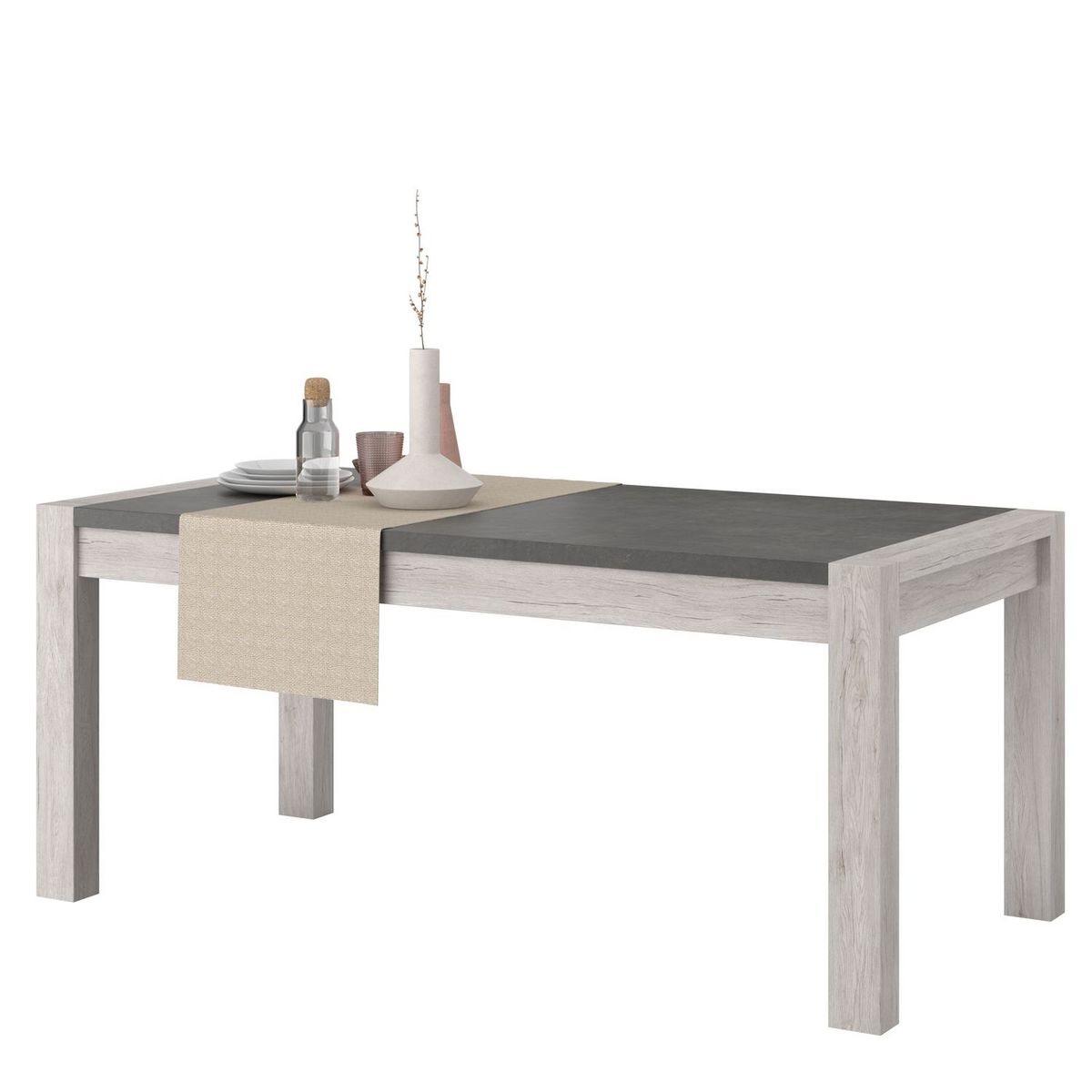 Table de séjour salle à manger fixe L180cm MEL