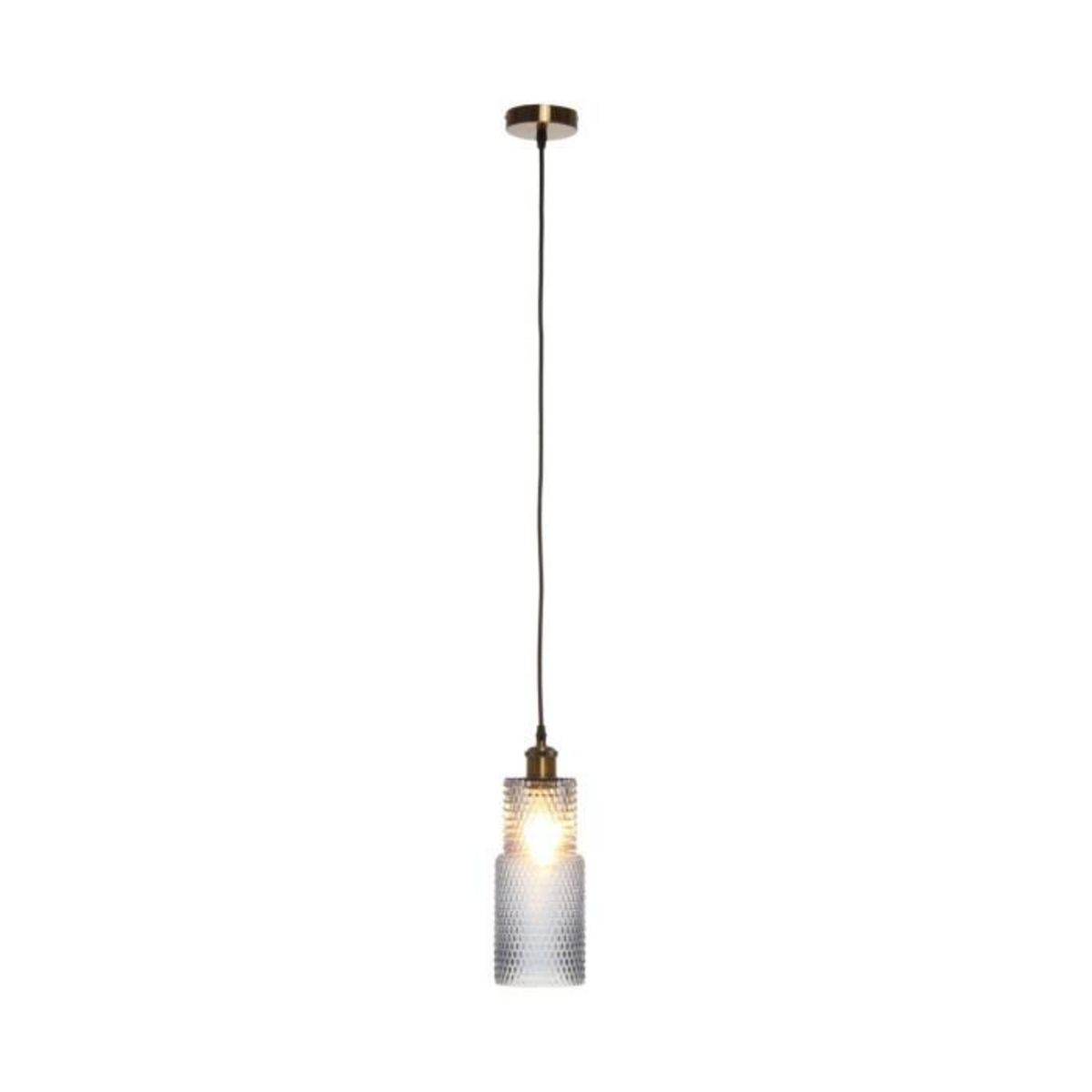 Paris Prix Lampe Suspension en Verre  Rosi  35cm Bleu