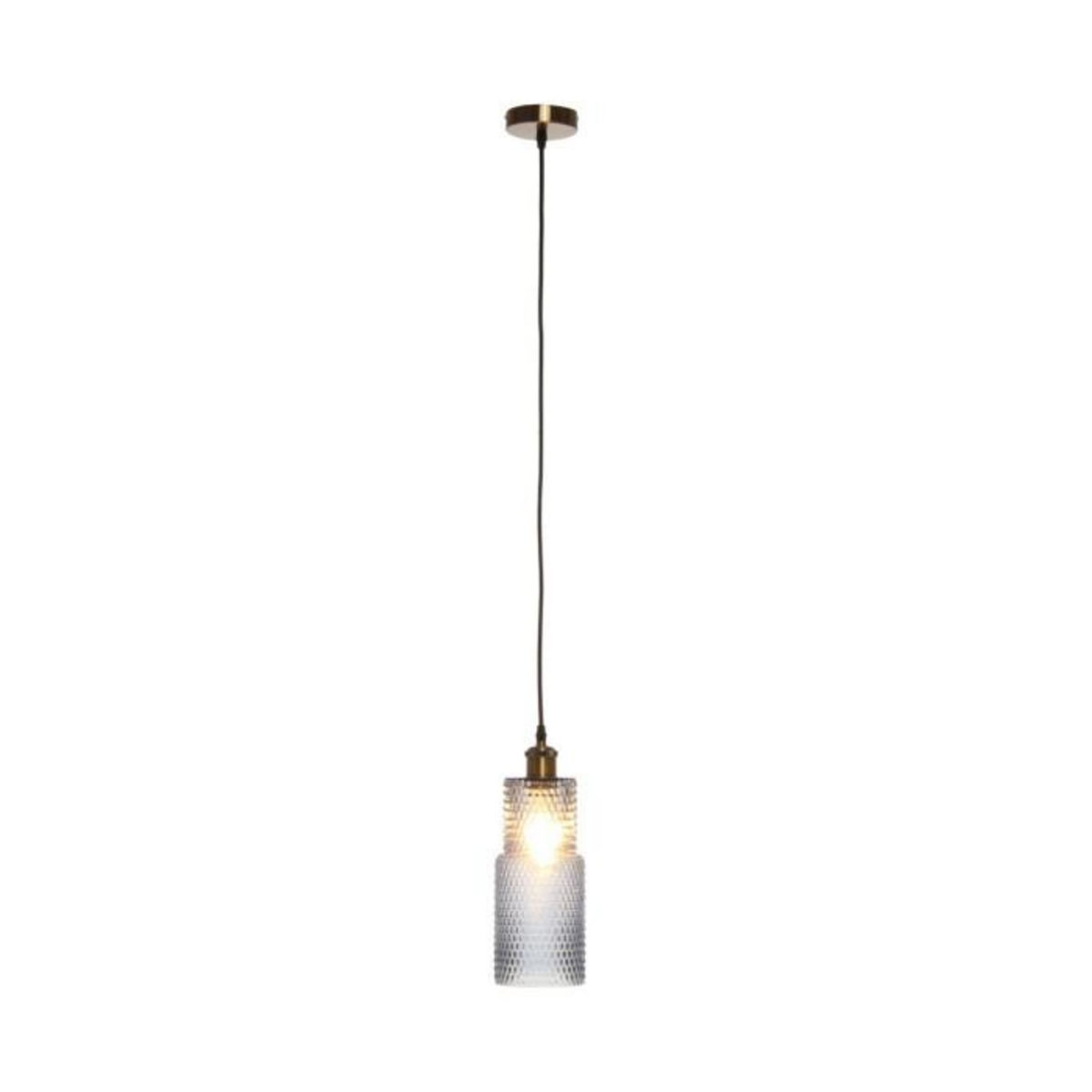 Paris Prix Lampe Suspension en Verre  Rosi  35cm Bleu