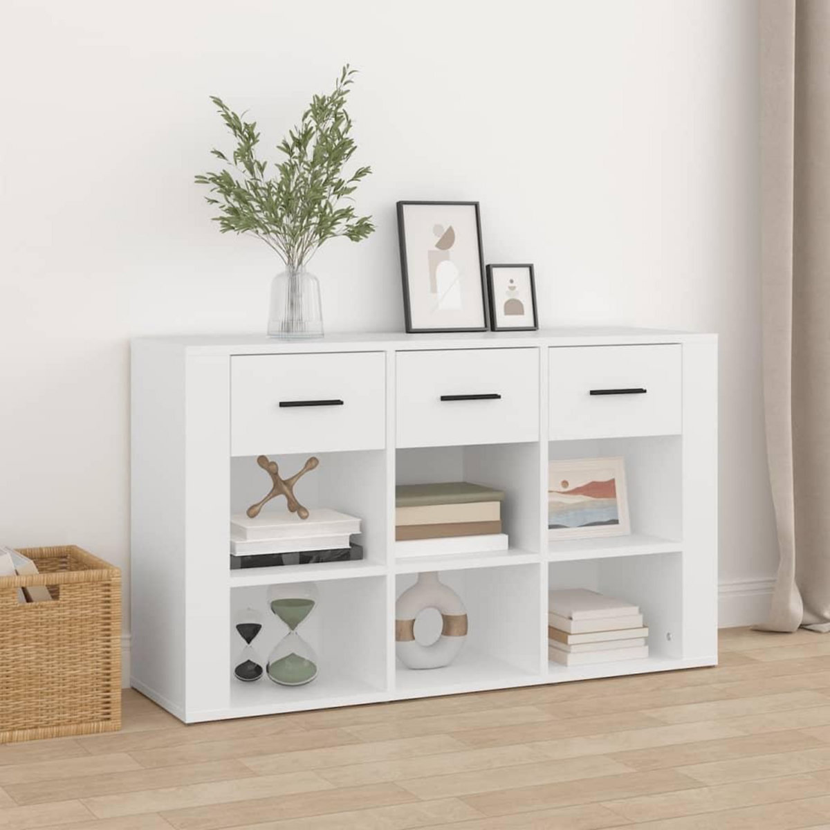 VIDAXL Buffet Blanc 100x30x59,5 cm Bois d'ingenierie