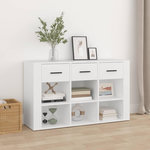 VIDAXL Buffet Blanc 100x30x59,5 cm Bois d'ingenierie