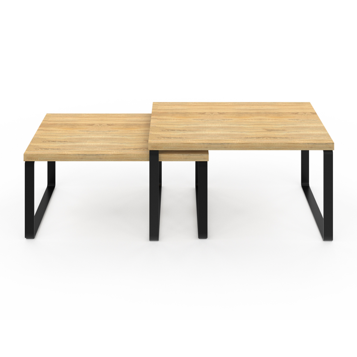 ID MARKET Lot de 4 étagères de rangement empilables DETROIT stockage vaisselle, organisation placard design industriel