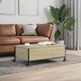 Voir la diapositive 3 : VIDAXL Table basse avec roulettes chêne sonoma bois d ingénierie