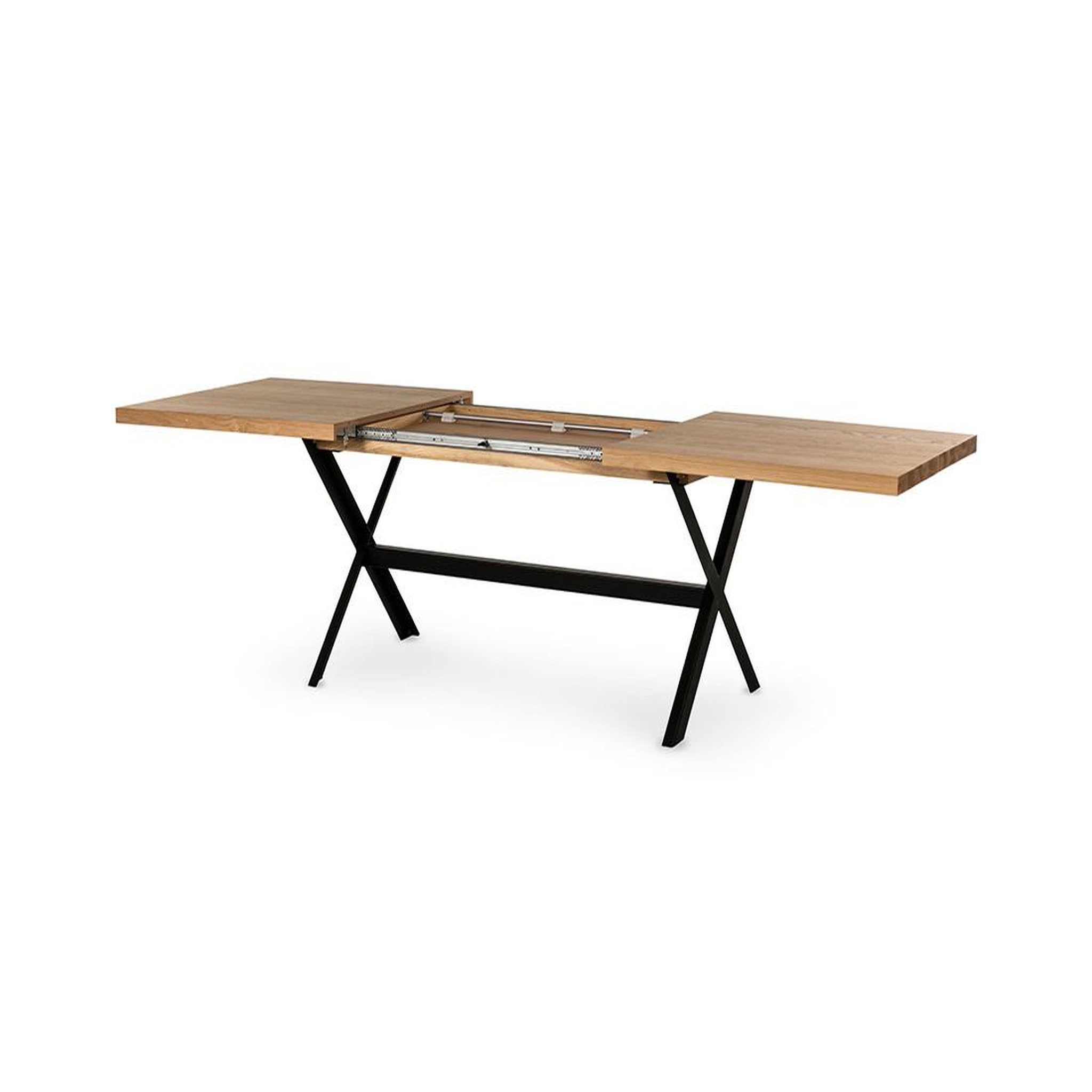 Voir la diapositive 4 : LISA DESIGN Giocoso - table à manger extensible - effet bois et métal - 4 à 10 personnes