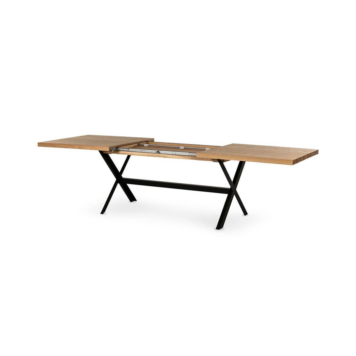 LISA DESIGN Giocoso - table à manger extensible - effet bois et métal - 4 à 10 personnes