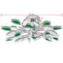 Voir la diapositive 5 : VIDAXL Plafonnier et bras en forme de feuille Acrylique 3 ampoules E14