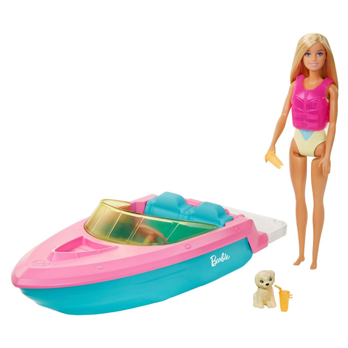 MATTEL Poupée Barbie et son bateau