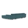 Voir la diapositive 6 : BEST MOBILIER Pablo - canapé panoramique en u - 7 places - convertible avec coffres et têtières réglables - en velours côtelé