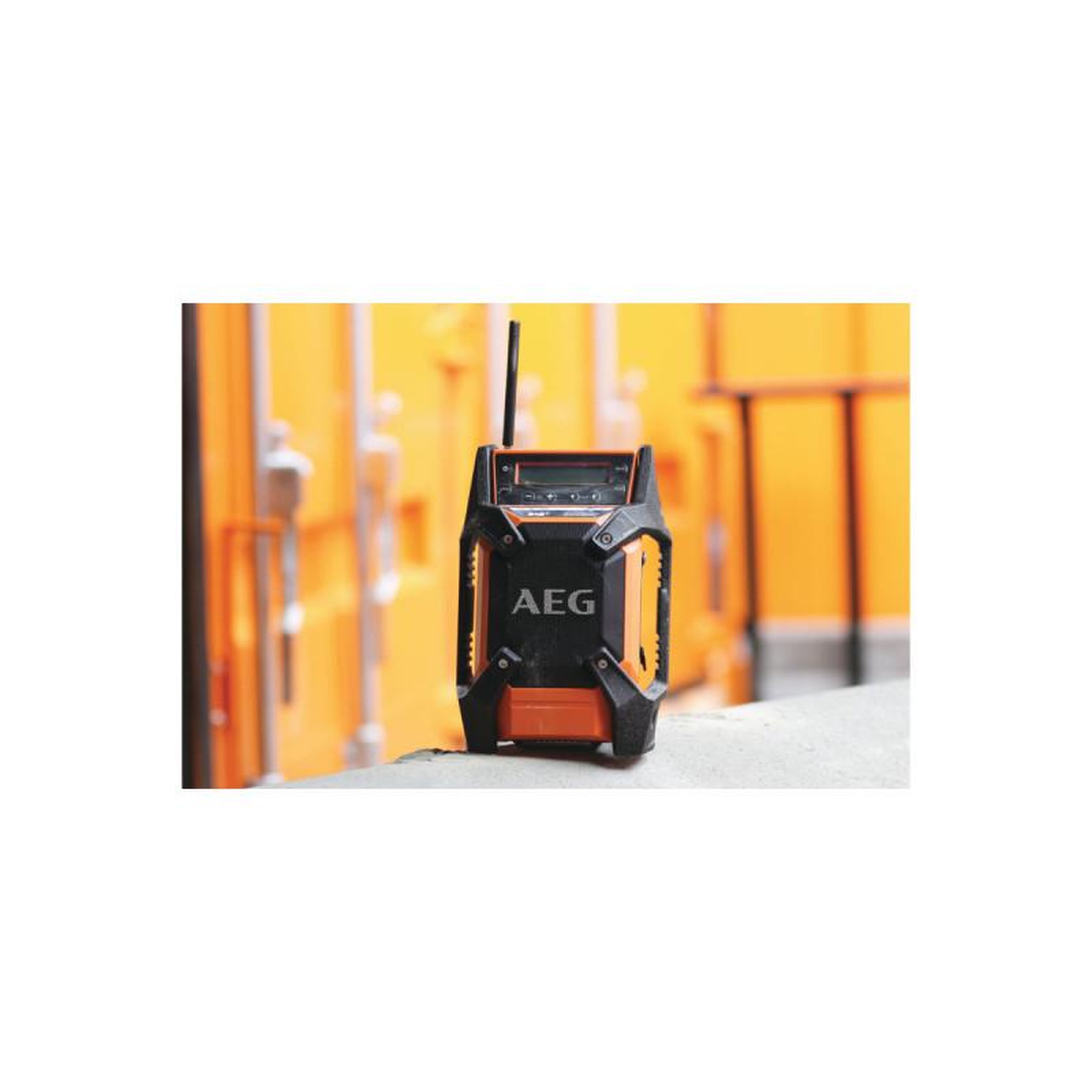 Voir la diapositive 3 : AEG Radio de chantier AEG 12V-18V DAB+ USB sans batterie ni chargeur BR 1218C-0