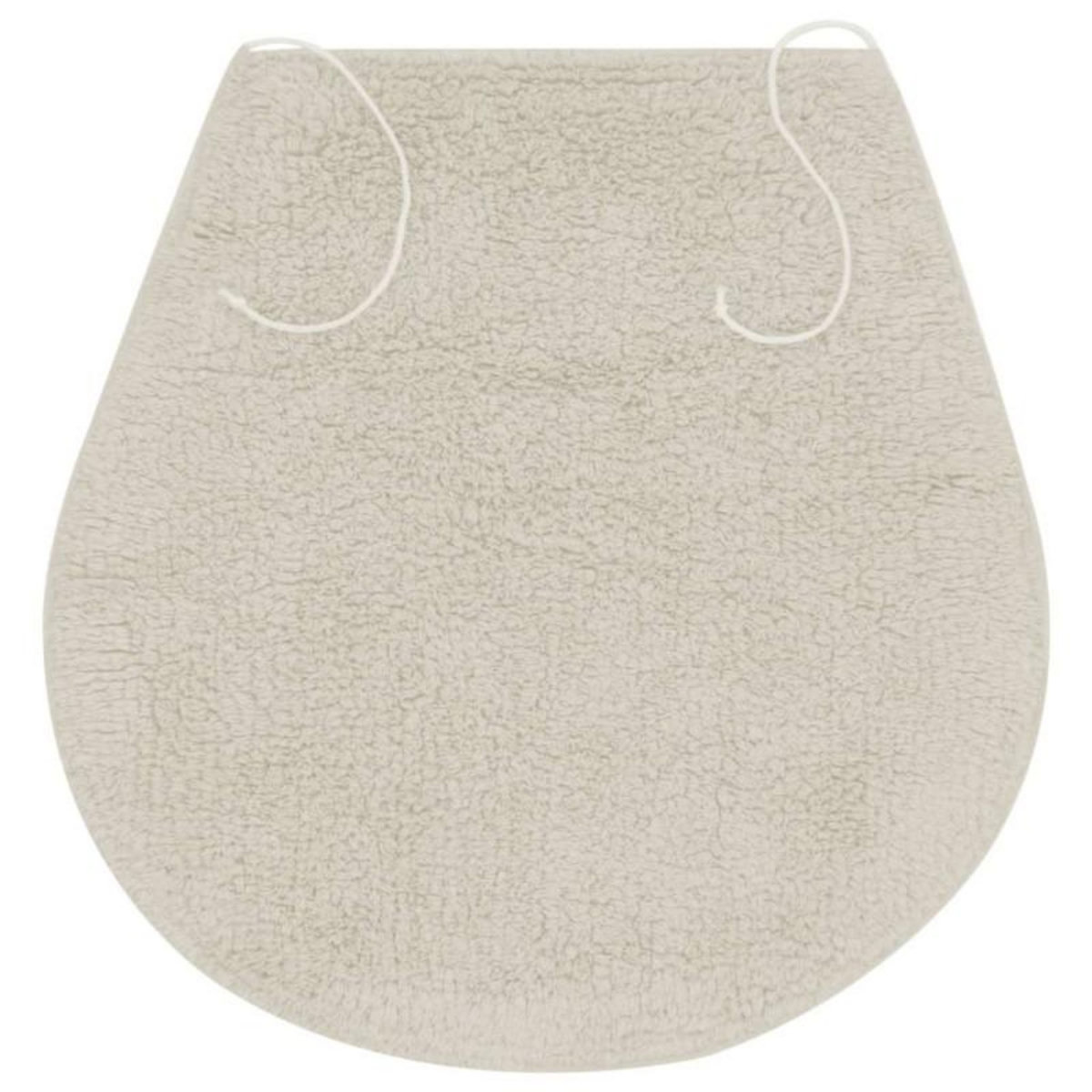 VIDAXL Jeu de tapis de salle de bain 3 pcs Tissu Blanc