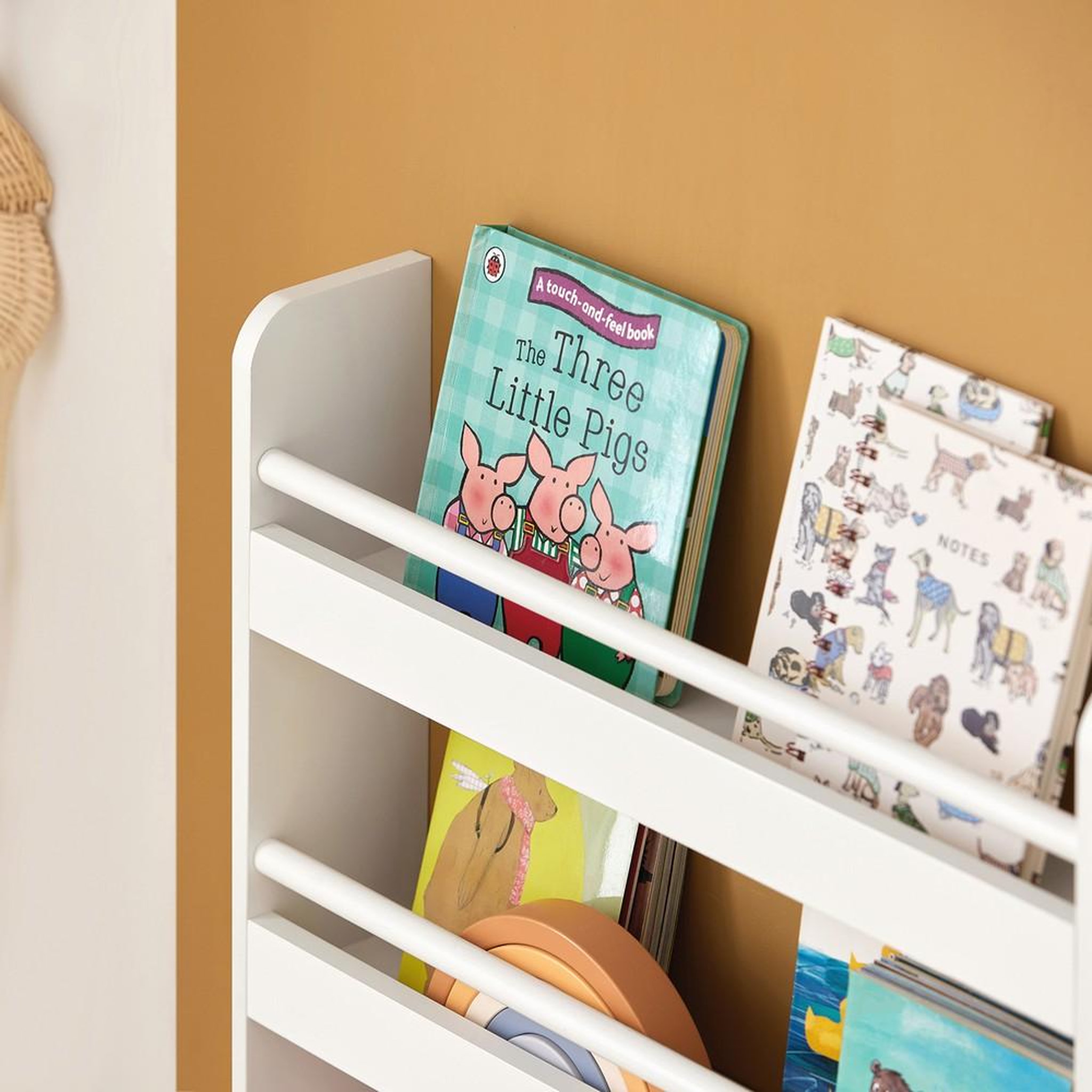 Voir la diapositive 6 : SOBUY SoBuy - Bibliothèque Enfant à 3 étagères - Nordique - KMB08-K