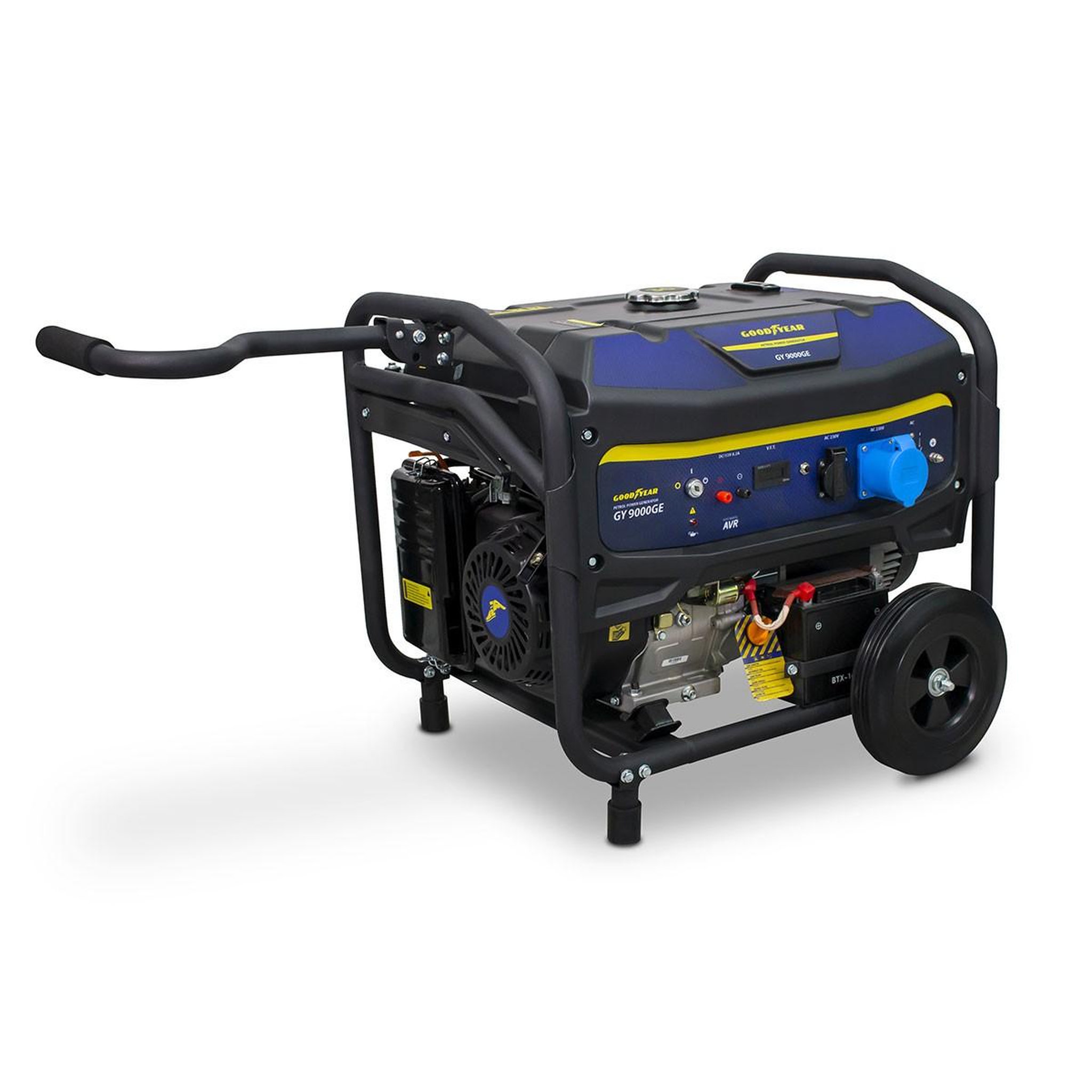 Voir la diapositive 4 : GOODYEAR Groupe électrogène 8000W Moteur Essence 4T OHV AVR 456 cm³ 18 CV Démarrage électrique Autonomie 9h GOODYEAR