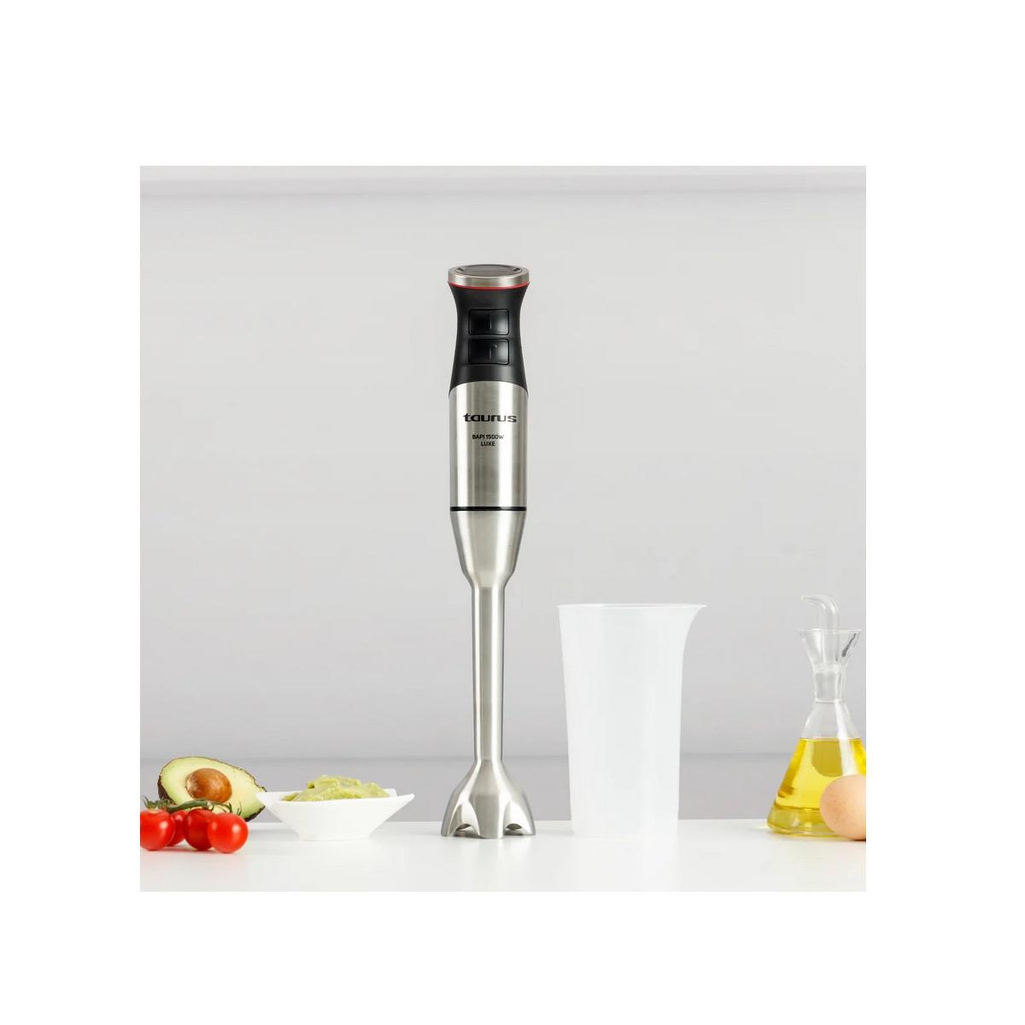 Voir la diapositive 2 : Taurus Mixeur plongeant 1500w inox/noir - bapi1500luxe
