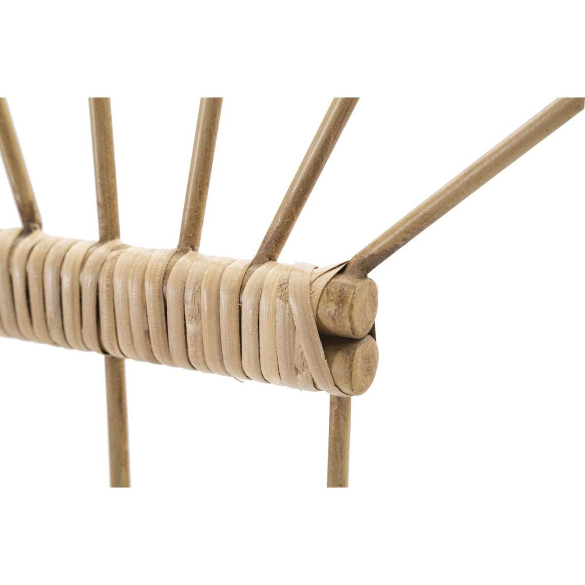 Voir la diapositive 4 : Paris Prix Patère murale en métal  panama  37cm naturel