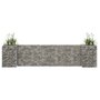 Voir la diapositive 1 : VIDAXL Jardiniere a gabion en H Fil d'acier 260x40x60 cm