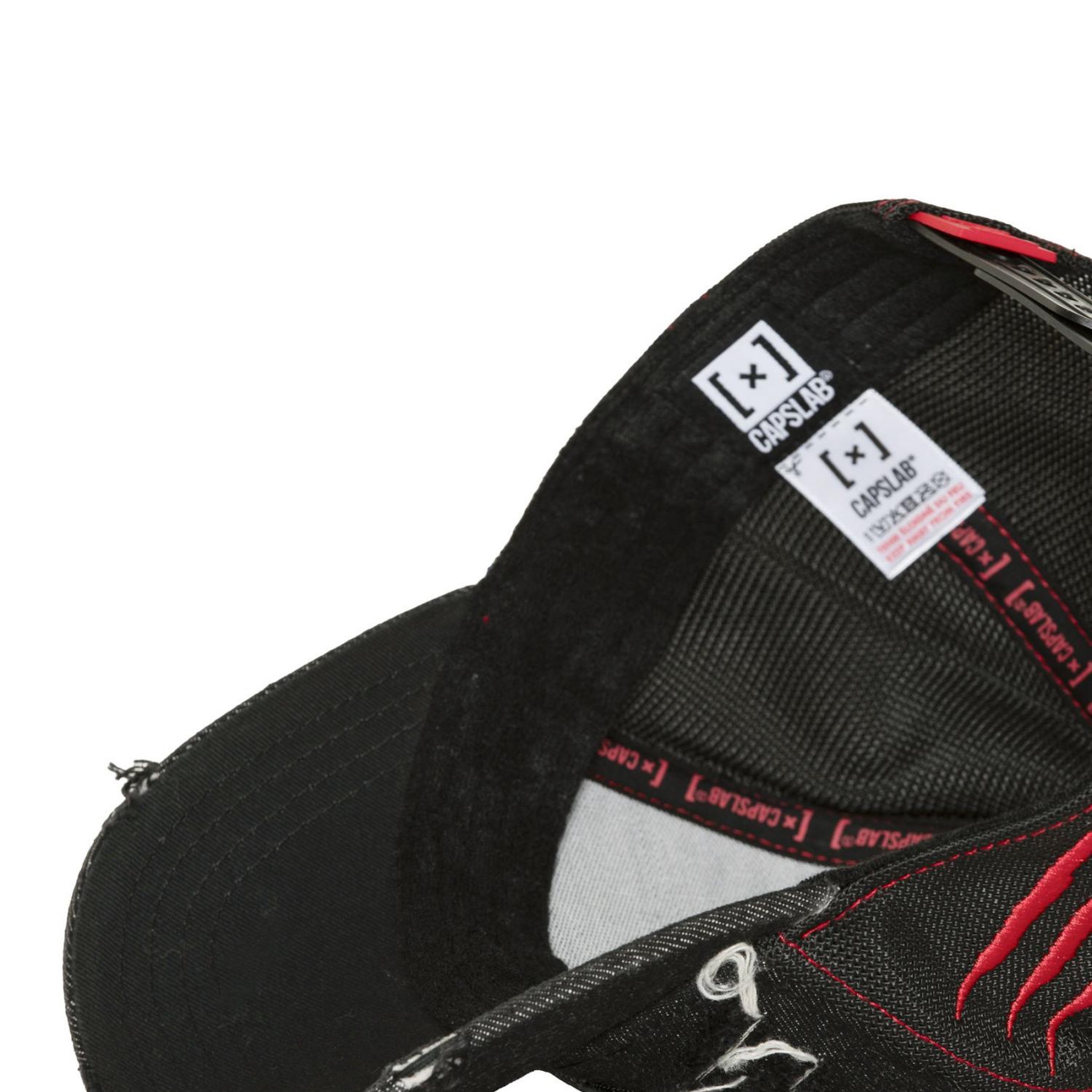 Voir la diapositive 6 : CAPSLAB Casquette trucker effet usé avec filet et patch Pop Legend