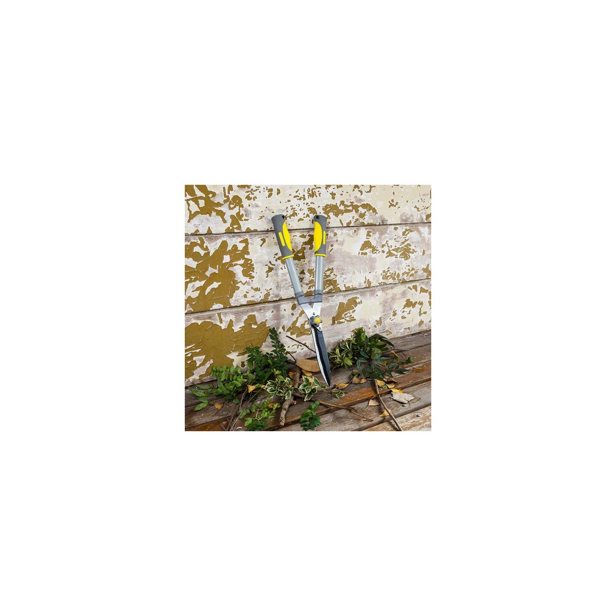 SUAN Cisaille à haie lames ondulées - Suan - Revêtement anti adhérence - Dimensions : 58 x 21 cm