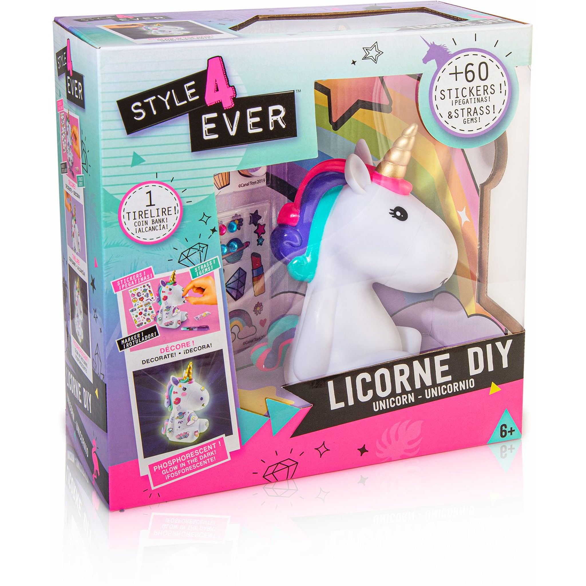 Voir la diapositive 4 : CANAL TOYS Kit Tie and Dye thème Licorne