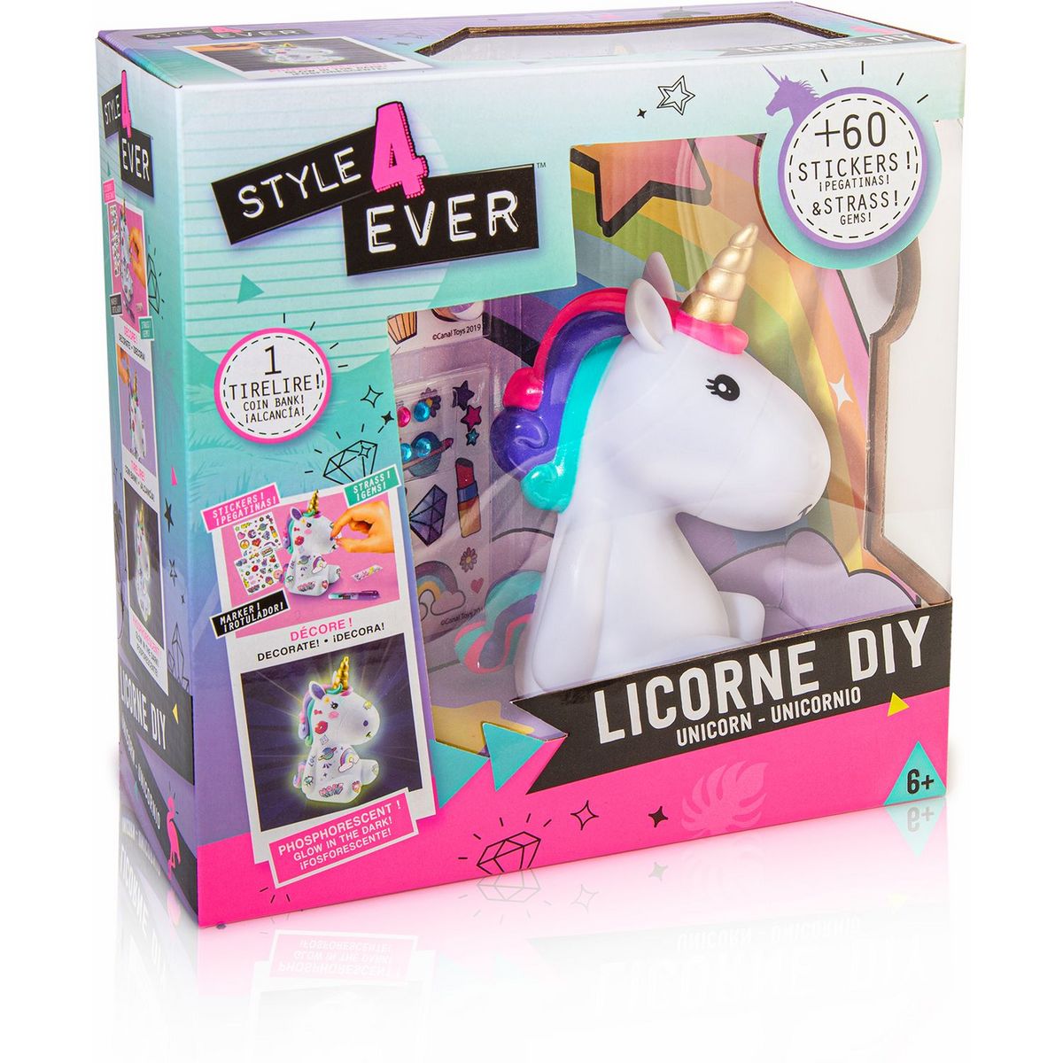 CANAL TOYS Kit Tie and Dye thème Licorne