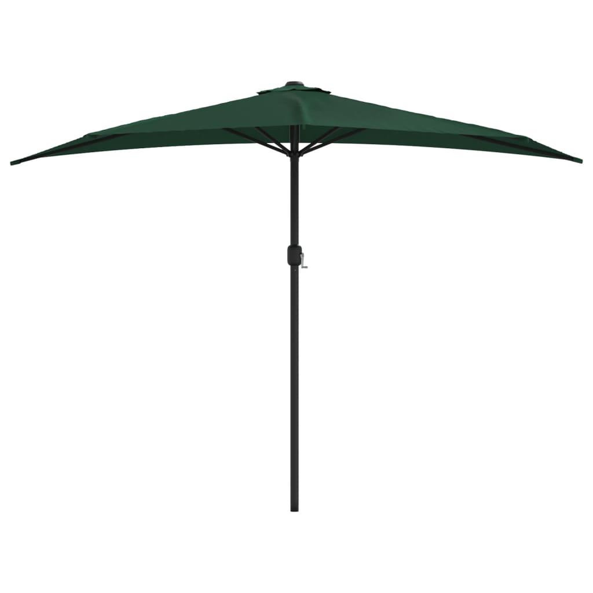 Voir la diapositive 3 : VIDAXL Parasol de balcon avec mat en aluminium Vert 300x155 cm Demi