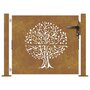 Voir la diapositive 4 : VIDAXL Portail de jardin 105x80 cm acier corten conception de l'arbre
