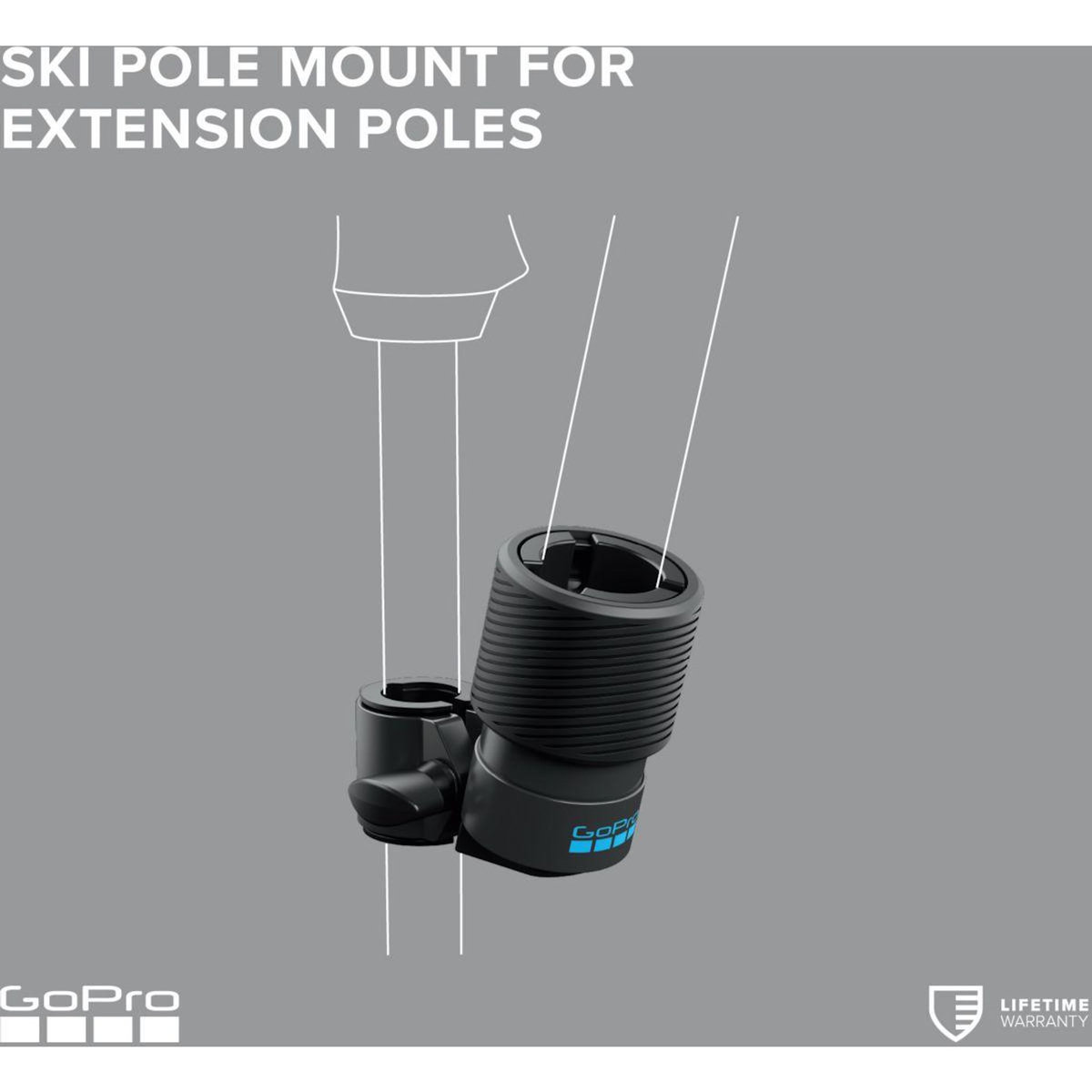 GOPRO Fixation Ski Pole Mount for Extension Poles