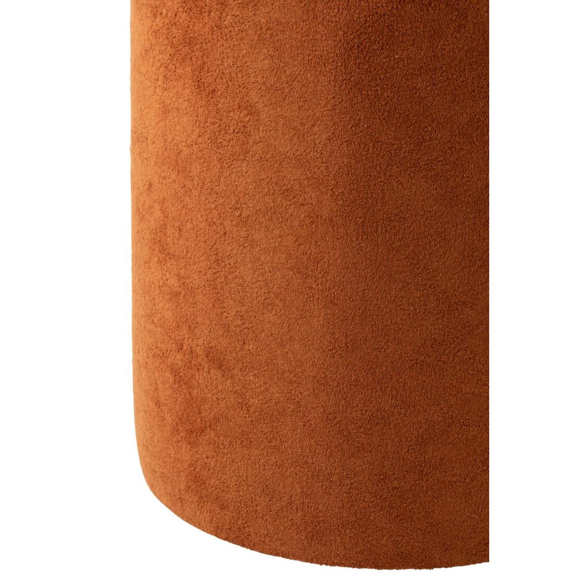 Voir la diapositive 2 : J-LINE Pouf cylindrique  moon  41cm orange