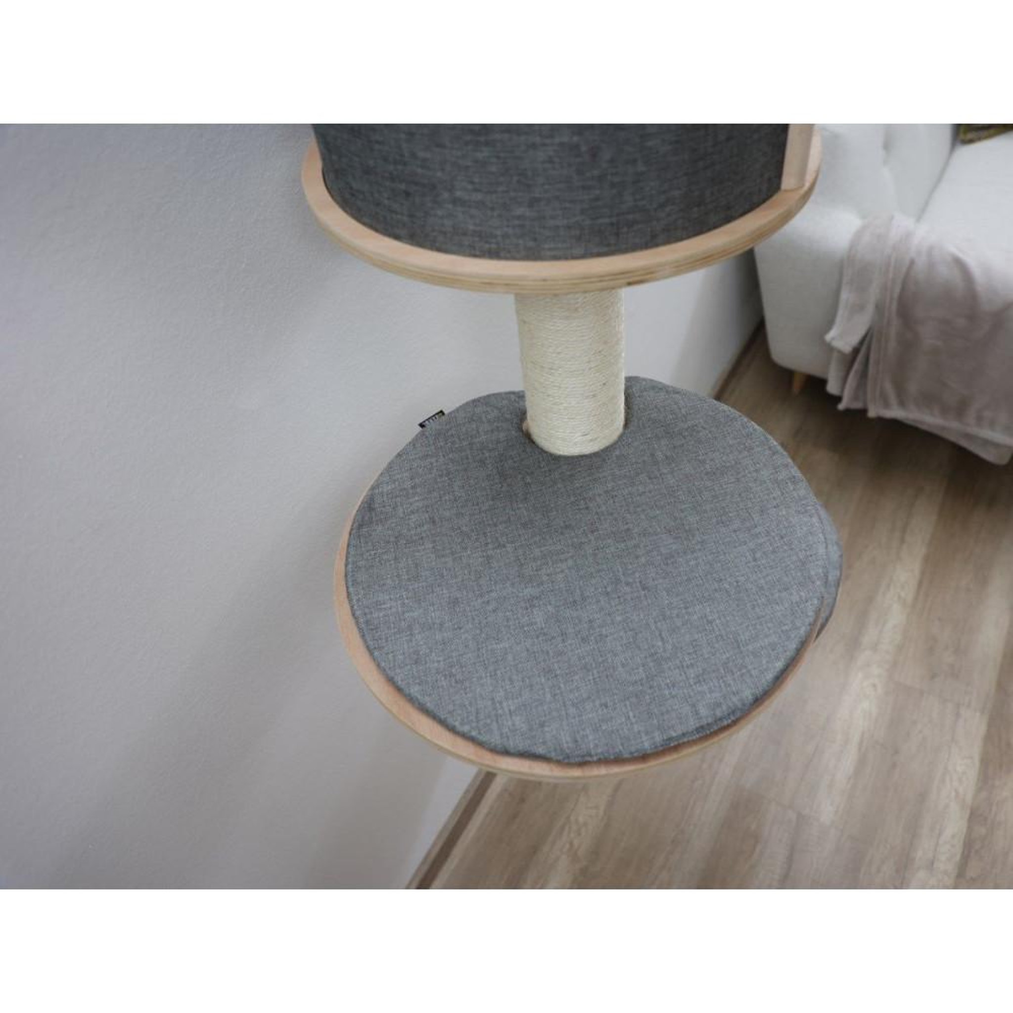 Voir la diapositive 6 : KERBL Arbre a chat mural - H. 168 cm - Dolomit Tofana - KERBL - Gris
