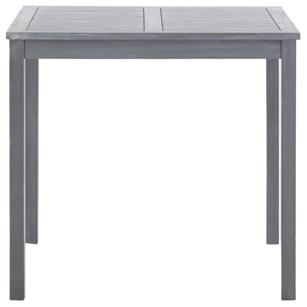 VIDAXL Table de jardin Gris 80x80x74 cm Bois d'acacia massif
