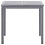 Voir la diapositive 3 : VIDAXL Table de jardin Gris 80x80x74 cm Bois d'acacia massif