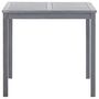 Voir la diapositive 3 : VIDAXL Table de jardin Gris 80x80x74 cm Bois d'acacia massif