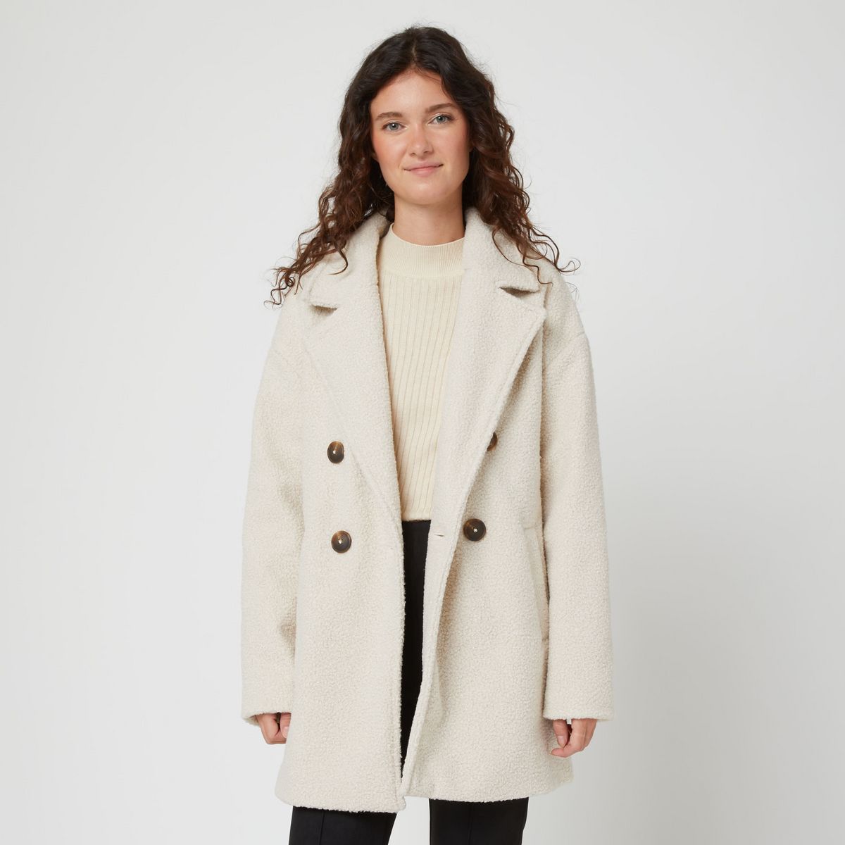 INEXTENSO Manteau écru femme