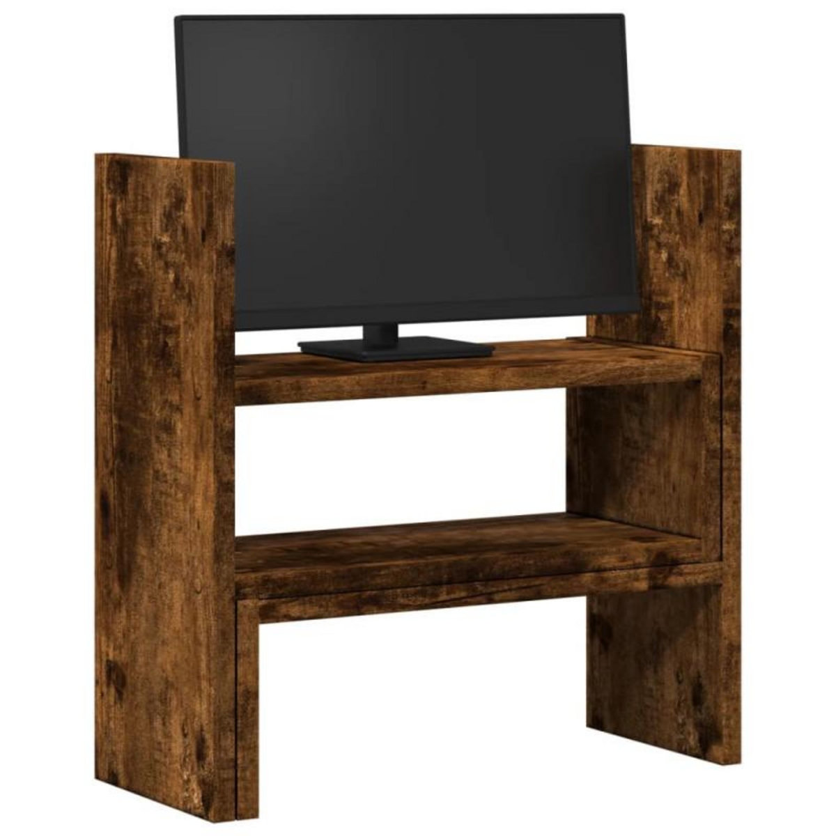 VIDAXL Organisateur de bureau réglable chêne fumé bois d ingénierie