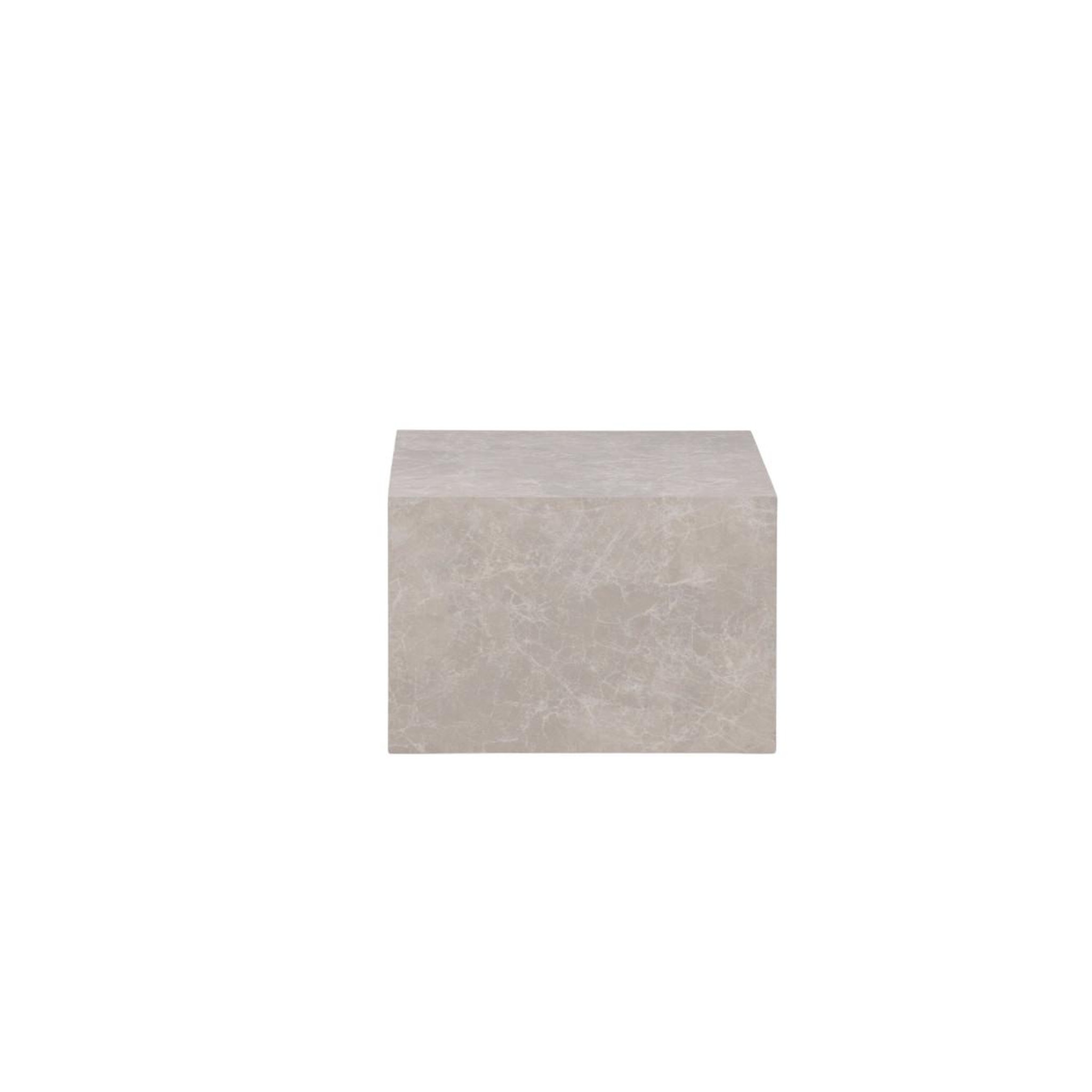 Voir la diapositive 2 : Paris Prix Table basse imitation marbre  york  80cm beige