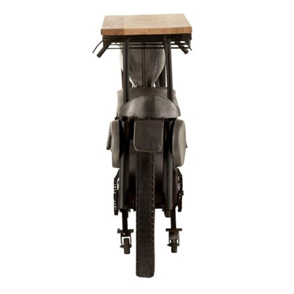 Paris Prix Table de Bar Design  Motocyclette  200cm Gris