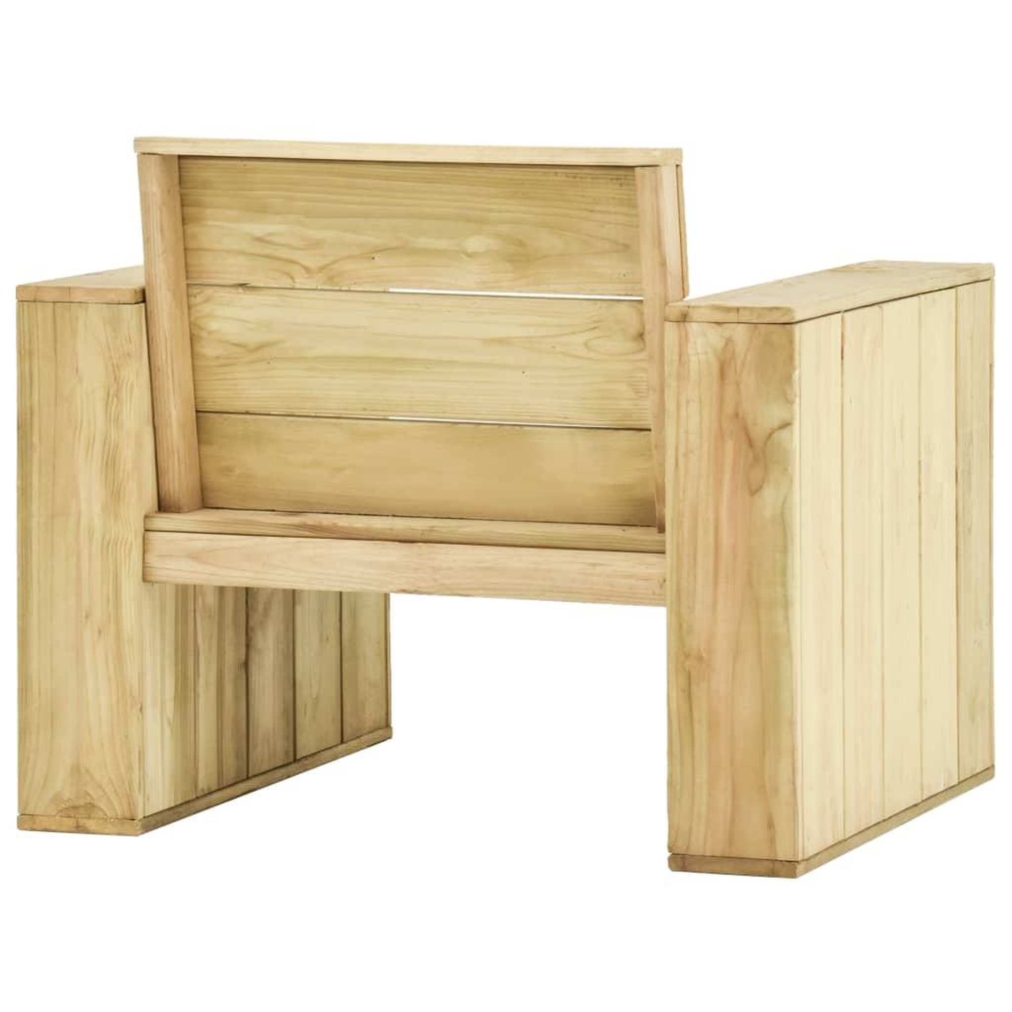 Voir la diapositive 5 : VIDAXL Chaises de jardin lot de 2 89x76x76 cm Bois de pin impregne