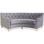 Voir la diapositive 1 : Paris Prix Canapé 3 Places Velours  Noyax  212cm Gris & Or