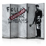 Paris Prix Paravent 5 Volets  Dreams Cancelled - Banksy  172x225cm