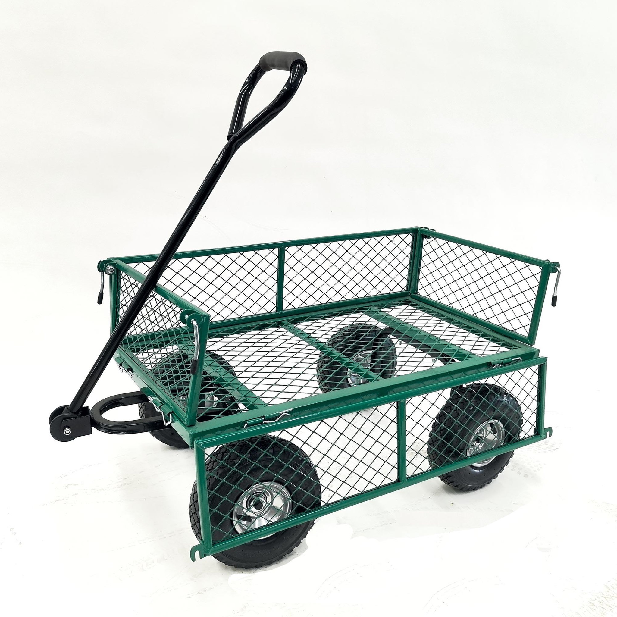 Voir la diapositive 2 : WERKAPRO Chariot remorque grillagé de jardin WERKA PRO  65l