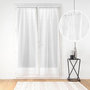 Voir la diapositive 6 : Paris Prix Paire de Voilages Passe-Tringle  Dalya  70x200cm Blanc