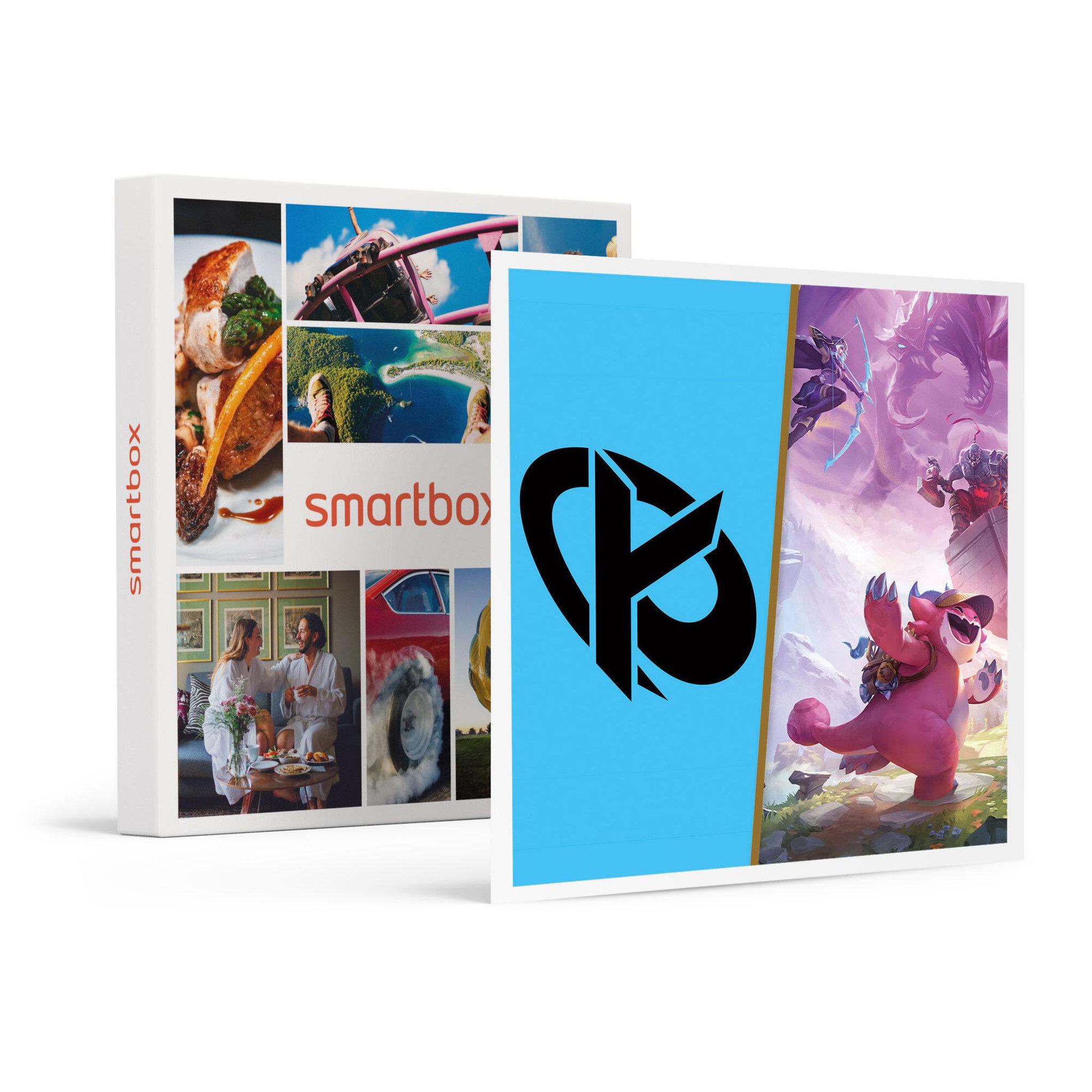 Voir la diapositive 1 : Smartbox Bon cadeau de 69,90 € sur l'e-shop de la Karmine Corp et de 20 € sur Teamfight Tactics - Coffret Cadeau Multi-thèmes