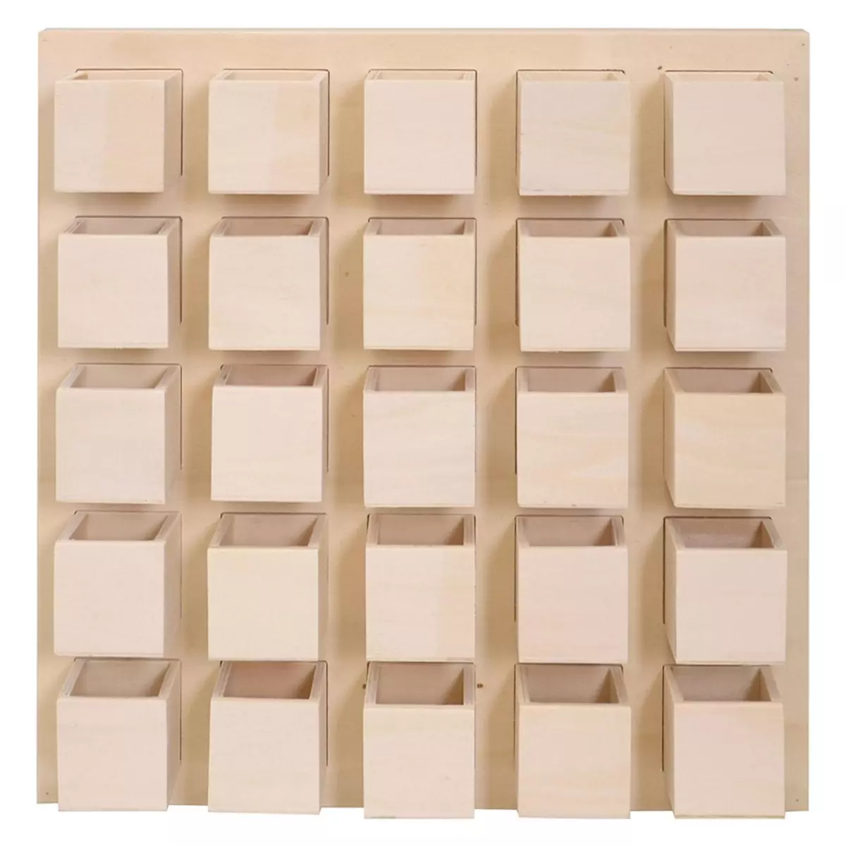 Artemio Calendrier de l'avent avec cases aimantées 36 x 36 cm