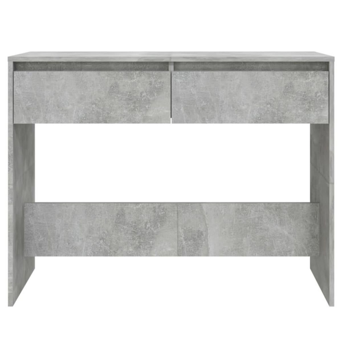 VIDAXL Table console gris beton 100x35x76,5 cm bois d'ingenierie