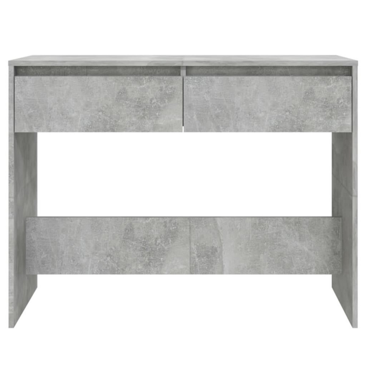 VIDAXL Table console gris beton 100x35x76,5 cm bois d'ingenierie