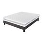 Voir la diapositive 1 : PRESTIGE Collection Ensemble matelas ressorts MORPHEE + sommier déco gris 160x200 cm 